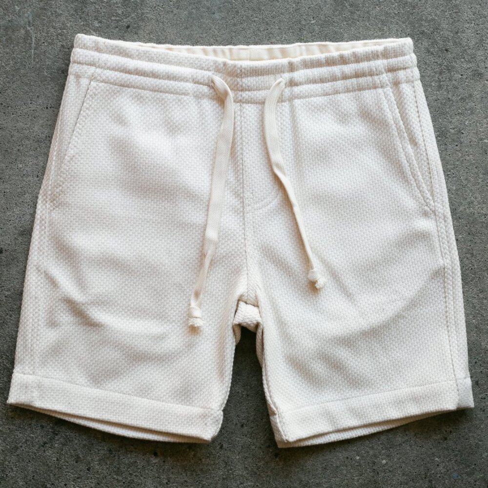 Gustin Monster Natural Sashiko Shorts (NEVER WORN)